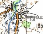 Топографічна карта Леонівки