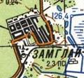 Topographic map of Zamglay