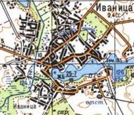 Топографическая карта Иваницы