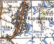 Topographic map of Karpylivka