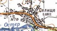 Топографічна карта Селища