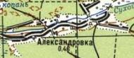 Topographic map of Oleksandrivka