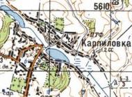 Топографическая карта Карпиловки