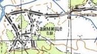 Topographic map of Zaymysche