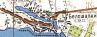 Топографічна карта Білошапок