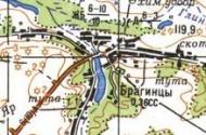 Topographic map of Bragyntsi