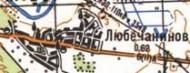 Топографічна карта Любечаниньового