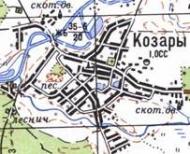 Topographic map of Kozary