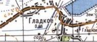 Topographic map of Gladke