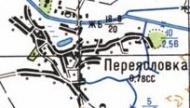 Topographic map of Pereyaslivka