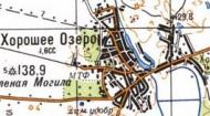 Topographic map of Khoroshe Ozero