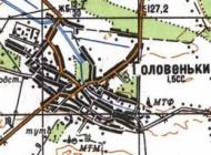 Topographic map of Golovenky
