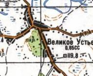 Topographic map of Velyke Ustya