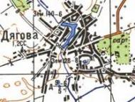 Топографическая карта Дяговой