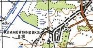 Topographic map of Klymentynivka