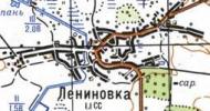 Топографічна карта Ленінівки
