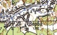 Топографическая карта Вербы