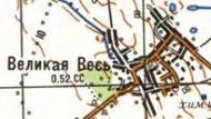Topographic map of Velyka Vis