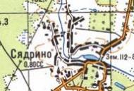 Топографічна карта Сядриного
