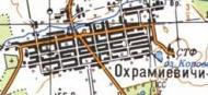 Топографічна карта Охрамієвичів
