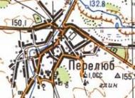 Топографічна карта Перелюба