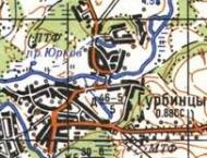 Топографічна карта Гурбинців