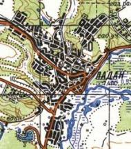 Топографічна карта Ладана