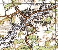 Топографічна карта Понорниці