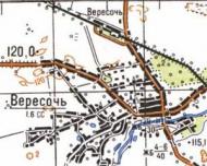 Topographic map of Veresoch