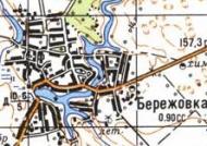 Топографічна карта Бережівки