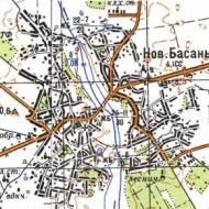 Топографічна карта Нової Басані