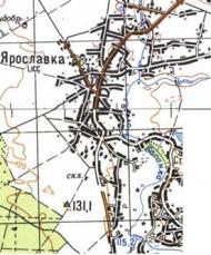 Топографическая карта Ярославки
