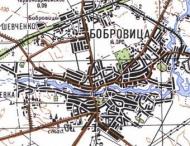 Топографічна карта Бобровиці