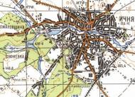 Топографическая карта Ични