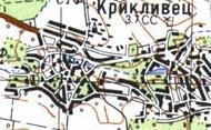 Topographic map of Kryklyvets