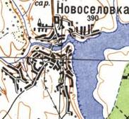 Topographic map of Novoselivka