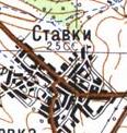 Topographic map of Stavky
