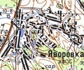 Топографічна карта Яворівки