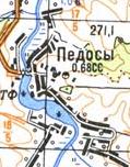 Топографічна карта Педосів