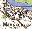Topographic map of Mankivka