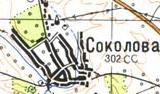 Topographic map of Sokolova