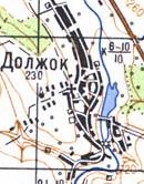 Topographic map of Dovzhok