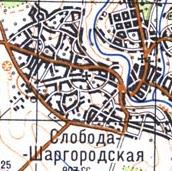 Топографічна карта Слобода-Шаргородської
