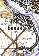 Topographic map of Bila