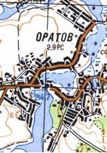 Топографічна карта Оратів