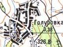 Топографічна карта Голубівки