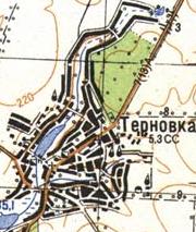 Топографічна карта Тернівки