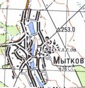 Топографічна карта Миткового