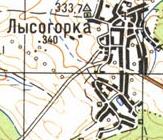 Топографічна карта Лисогірки