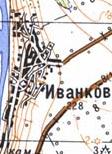 Топографічна карта Іванкового